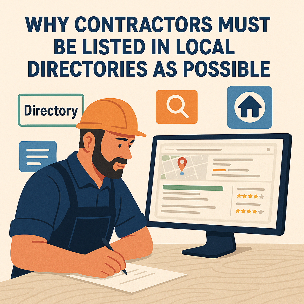 Contractor listing business in directories