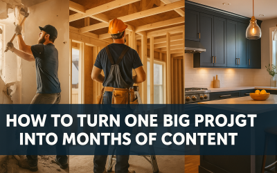How to Turn a Big Construction Project Into Monthly Blog Posts (and Why It Helps Your Business)