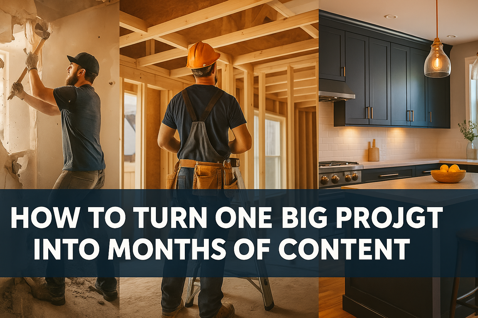 How to Turn a Big Construction Project Into Monthly Blog Posts (and Why It Helps Your Business)